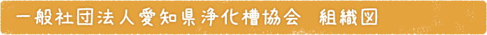 一般社団法人愛知県浄化槽協会　組織図